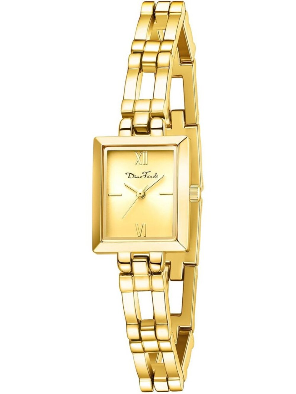 Women's All Gold Small Dainty Vintage Stainless Steel Band Quartz Wrist Watches